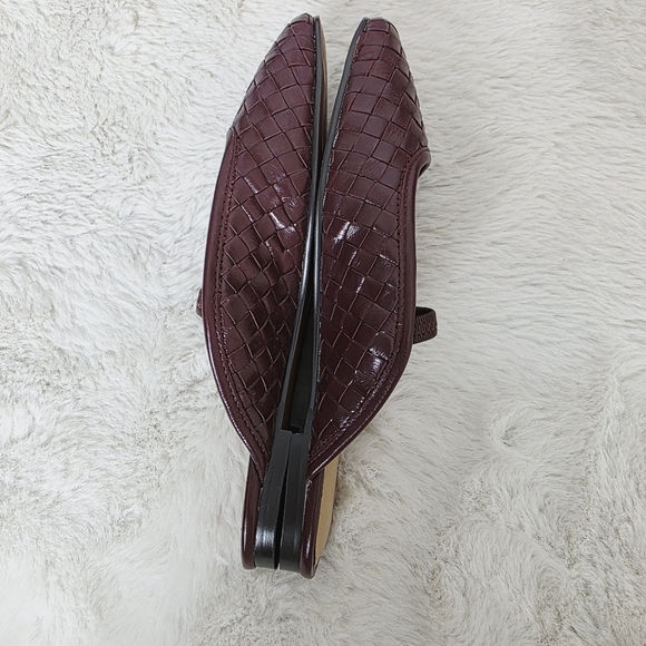 NEW Madewell Greta Ballet Burgundy Slip-On Flat Mules - Picture 6 of 9